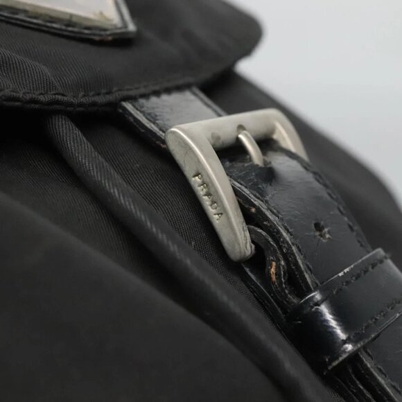 PRADA Backpack Nylon Black Silver Auth - Picture 6 of 16